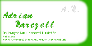 adrian marczell business card